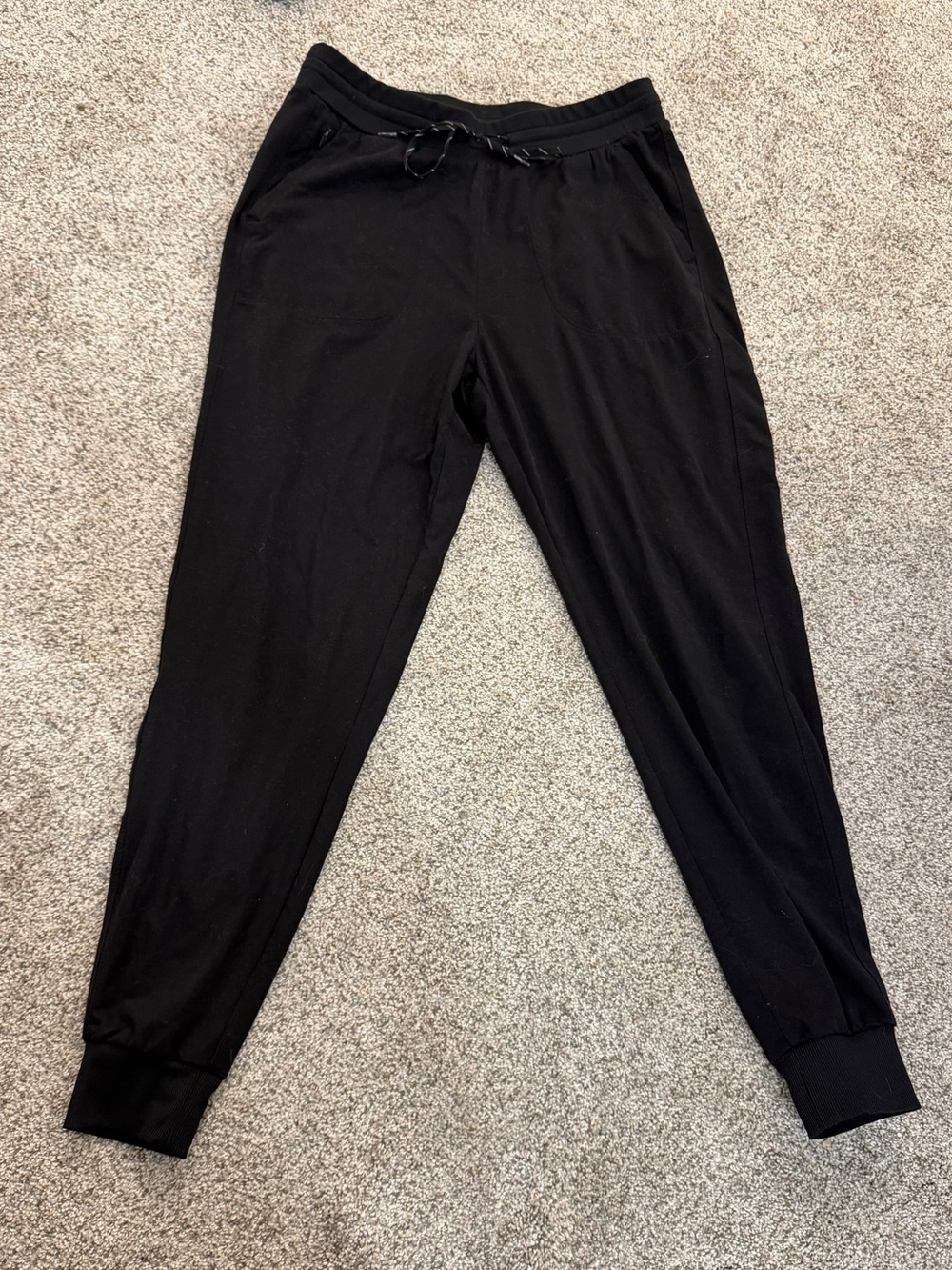 black joggers
